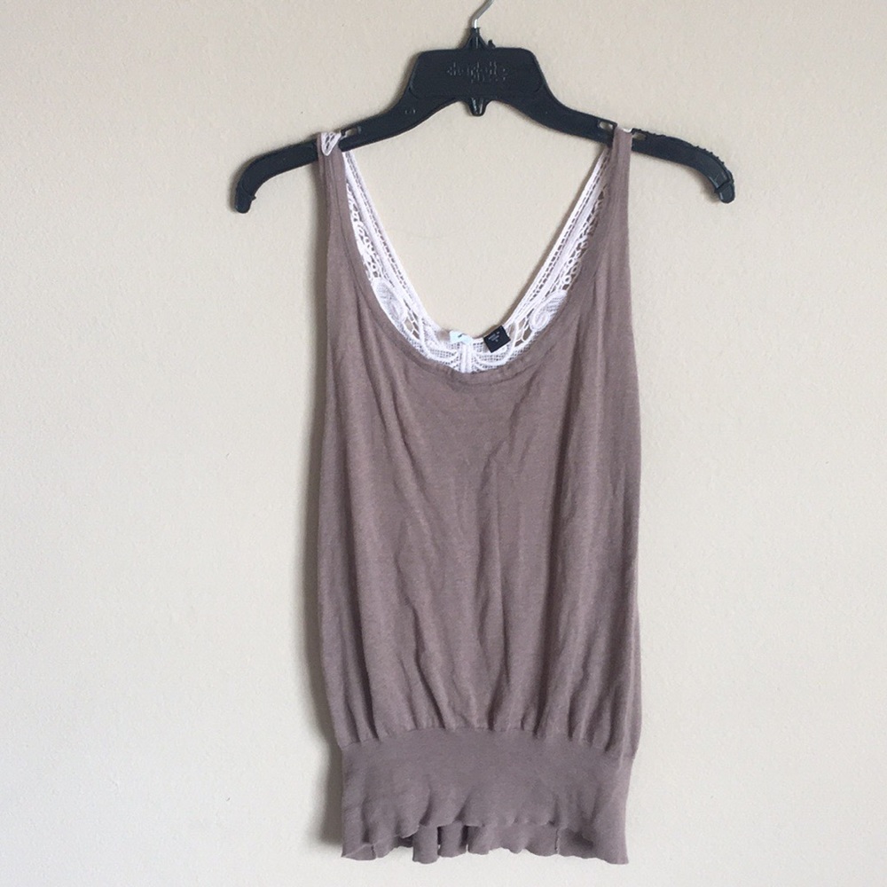 ❗️SALE❗️ Brown tank top